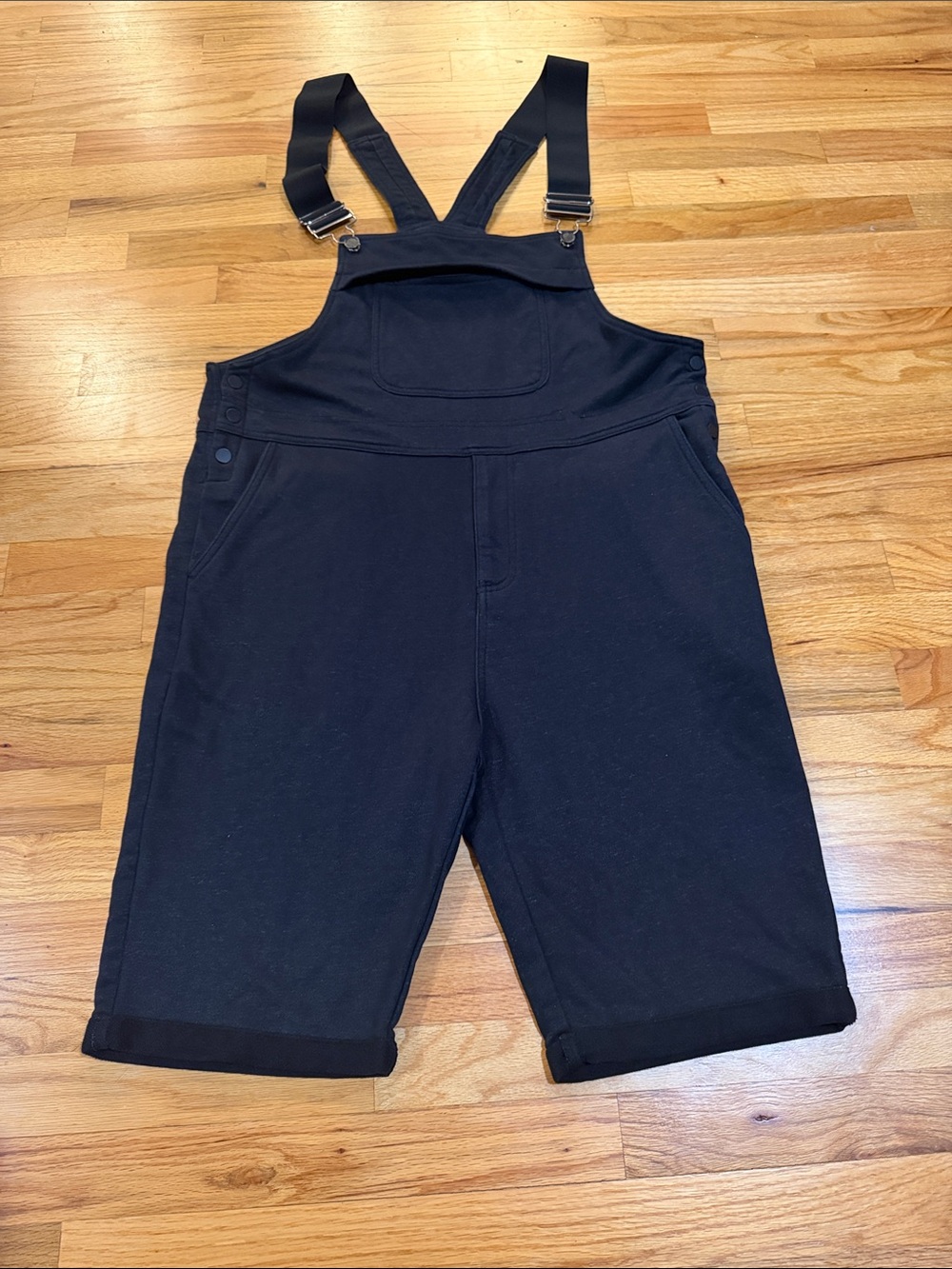 Men's Black Overall Shorts